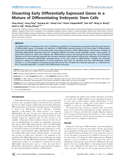 Dissecting Early Differentially Expressed Genes in a Mixture of