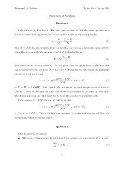 Homework #10 Solutions