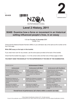 Exam - NZQA