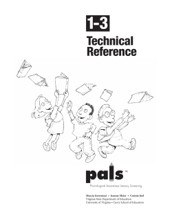 Technical Reference - PALS