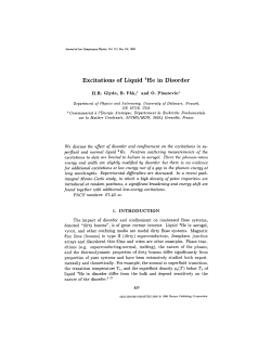 Excitations of Liquid Superscript>4Superscript>He in Disorder