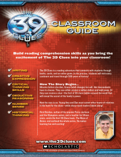 39 Clues Teacher Guide