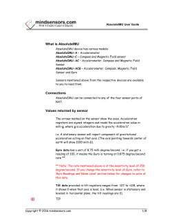 AbsoluteIMU User Guide
