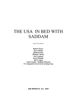 the usa in bed with saddam