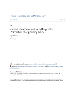 Seminal Stain Examination: A Reagent for