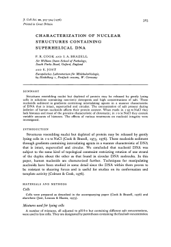 CHARACTERIZATION OF NUCLEAR STRUCTURES CONTAINING