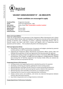 19 January 2010 - World Food Programme