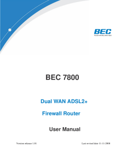 BEC 7800 - Bevcomm