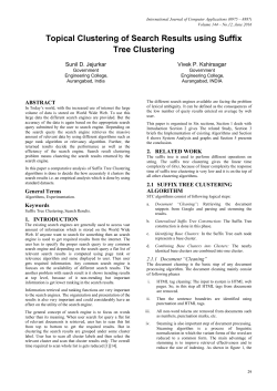 Topical Clustering of Search Results using Suffix Tree Clustering