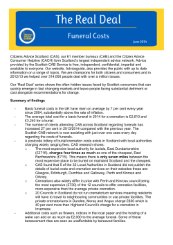 Citizens Advice Scotland (CAS), our 61 member bureaux (CAB) and