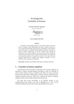 Investigaci&oacute;n Causality in Science