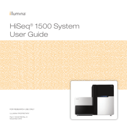 HiSeq 1500 System Guide