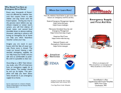 Emergency Supply And First Aid Kits