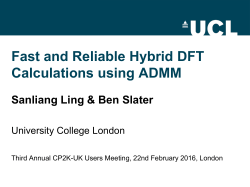 talk on Hybrid Functionals in CP2K