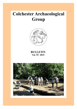 Bulletin 55 - Colchester Archaeological Group