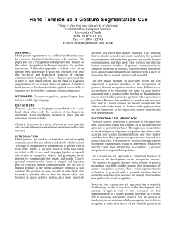 Hand Tension as a Gesture Segmentation Cue