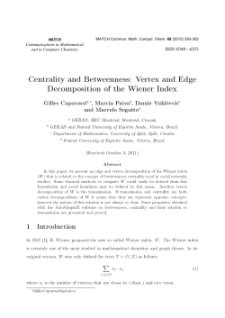 Centrality and Betweenness: Vertex and Edge Decomposition of the