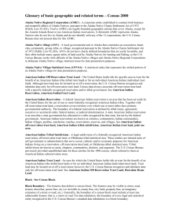 glossary of basic geographic and related terms