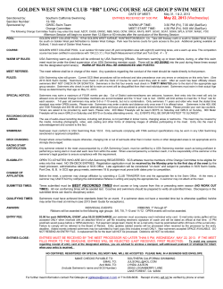 20130531 GWSC LC Meet Info - Orange Regional Competitive