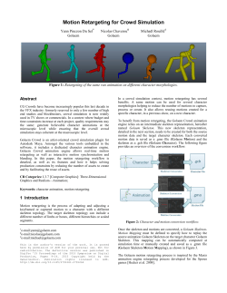Motion Retargeting for Crowd Simulation