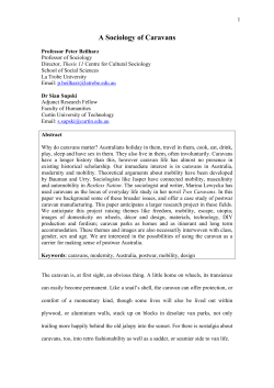A Sociology of Caravans