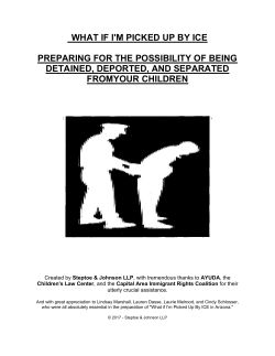 Making a Family Plan / What to do if you are picked up by ICE?