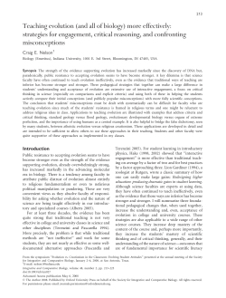 Teaching evolution (and all of biology) more