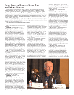 James Cameron Discusses Record Dive and Science Concerns
