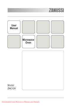 Zanussi ZNC 12 X Microwave User Guide Manual