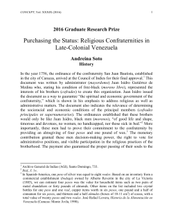 Purchasing the Status: Religious Confraternities in Late