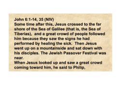 John 6 Bread for the journey St. M. 12.08.12.ppt Compatibility Mode