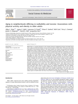 Aging in neighborhoods differing in walkability and income