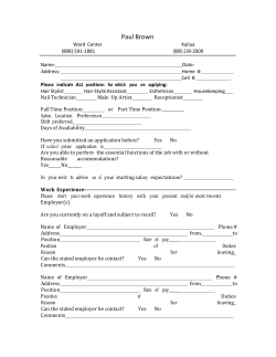 application - Paul Brown Salons