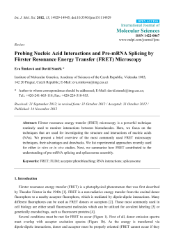Probing Nucleic Acid Interactions and Pre