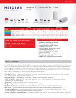 Powerline 500 Nano PassThru 2-Port