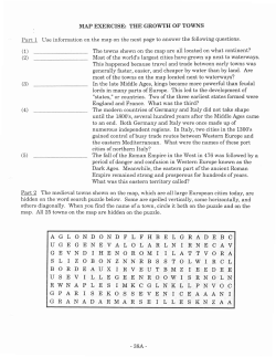 Growth of Towns Handout