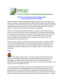 PPOD Tip March Peek-a-Boo