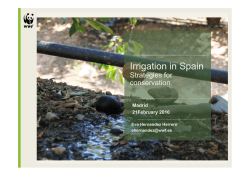Irrigation in Spain