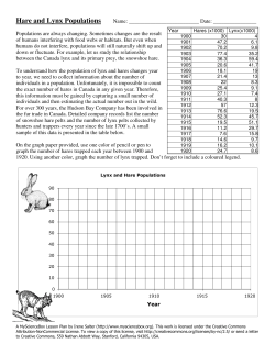Hare and Lynx Populations