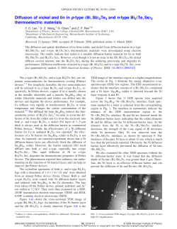 Diffusion of nickel and tin in p-type