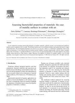 Assessing bactericidal properties of materials: the case