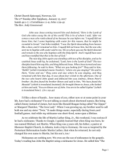 1 Corinthians 1:1-9 - Christ Church Episcopal