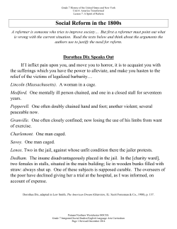 Social Reform in the 1800s