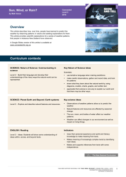 Sun, Wind, or Rain L2 TSM pdf - Instructional Series