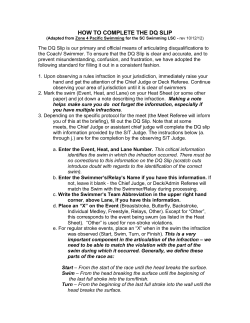 HOW TO COMPLETE THE DQ SLIP