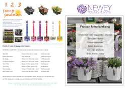 Point of Sale - Young Plants