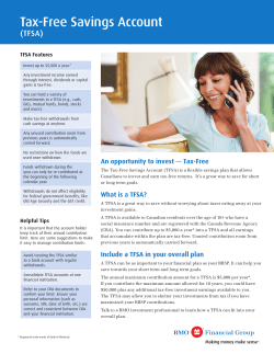 Tax-Free Savings Account