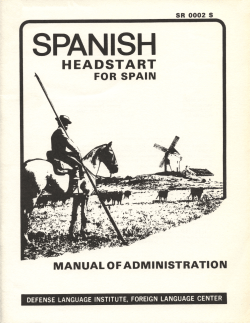 Spanish Headstart for Spain - Administration