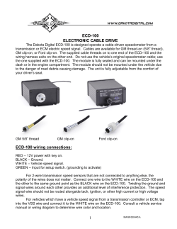 SPEED GENERATOR INTERFACE UNIT