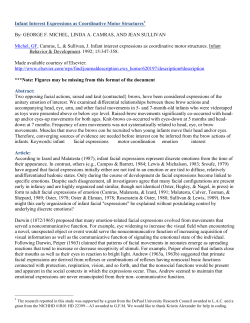 Infant Interest Expressions as Coordinative Motor